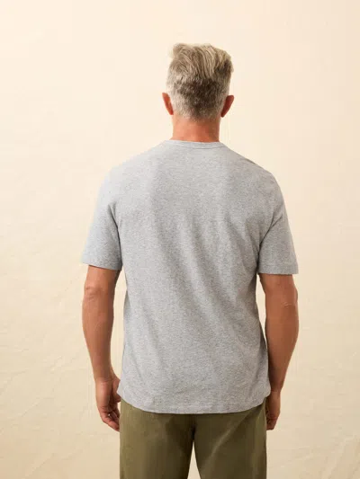 Faherty Sunwashed Regenerative T-shirt In Gray
