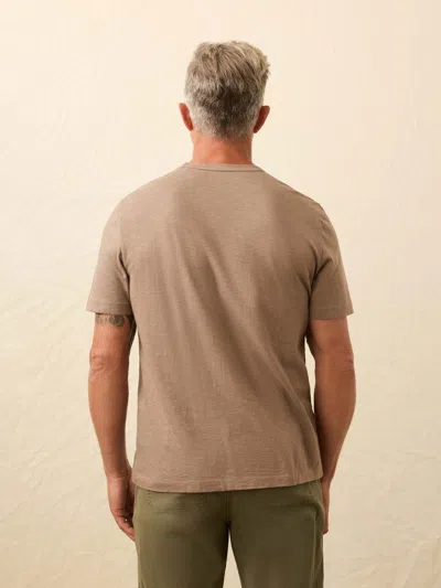 Faherty Sunwashed Regenerative T-shirt In Brown