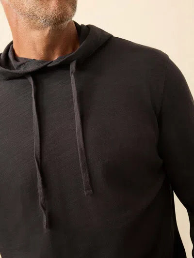 Faherty Sunwashed Slub Hoodie In Brown
