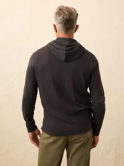 Faherty Sunwashed Slub Hoodie In Brown