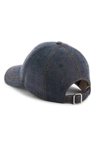 Givenchy Logo Embroidered Denim Adjustable Baseball Cap In Blue