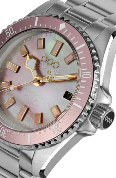 Out Of Order Casanova Pink Mother-of-pearl Bracelet Watch, 38mm In Silver