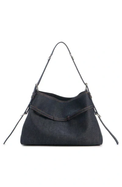 Givenchy Medium Shoulder Bag With Buckle And Handle In Blue