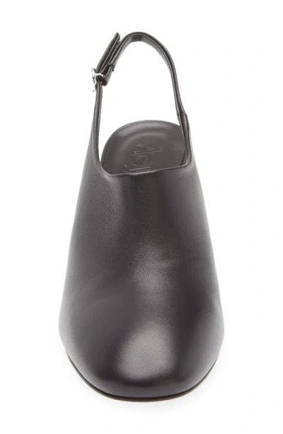 Aeyde Malin Heel Round Toe Pumps In Black