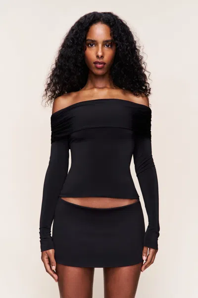 Danielle Guizio Ny Aria Top In Black