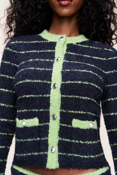 Danielle Guizio Ny Carline Cardigan In Multi