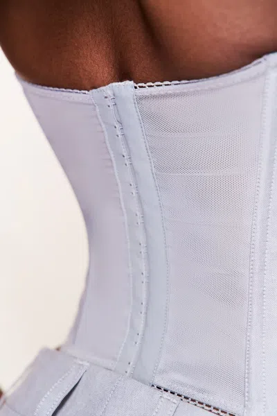 Danielle Guizio Ny Chrys Oxford Corset In Gray