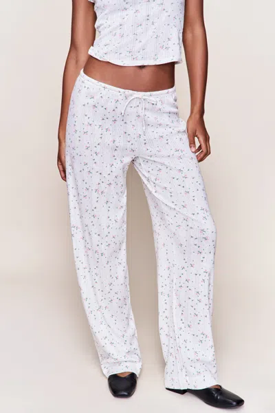 Danielle Guizio Ny Clara Relaxed Pant In White