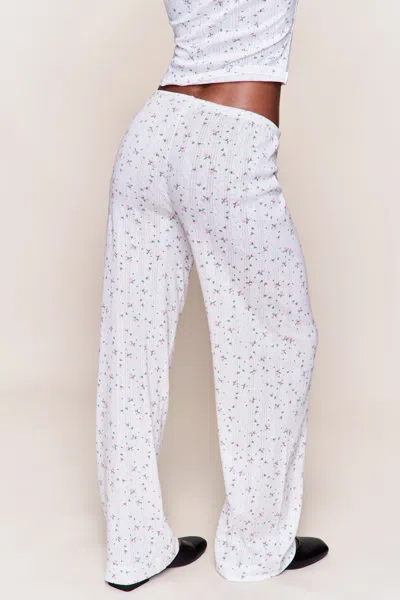 Danielle Guizio Ny Clara Relaxed Pant In White