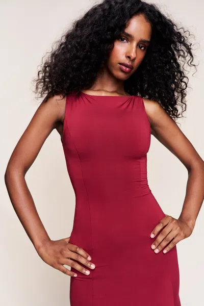 Danielle Guizio Ny Daye Midi Dress In Red