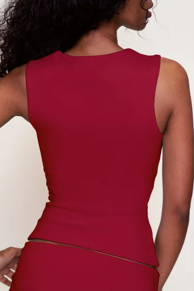 Danielle Guizio Ny Full Length Celestial Top In Red