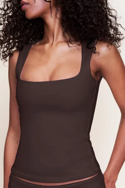 Danielle Guizio Ny Full Length Celestial Top In Brown