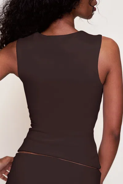 Danielle Guizio Ny Full Length Celestial Top In Brown