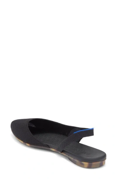 Rothys The Almond Slingback Flats In Black