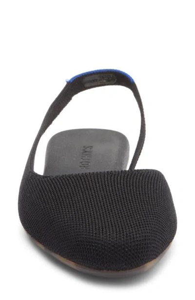 Rothys The Almond Slingback Flats In Black