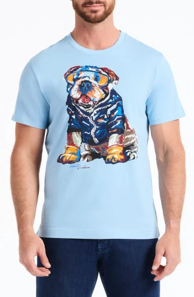 Robert Graham Chill Graham Short Sleeve Graphic Tee In Blue