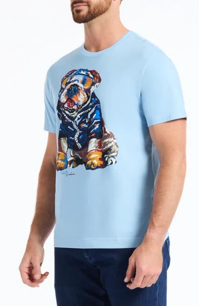 Robert Graham Chill Graham Short Sleeve Graphic Tee In Blue