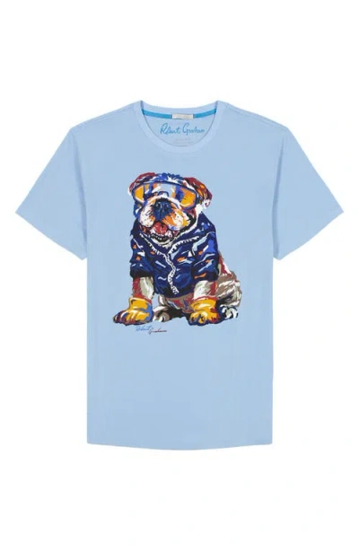 Robert Graham Chill Graham Short Sleeve Graphic Tee In Blue