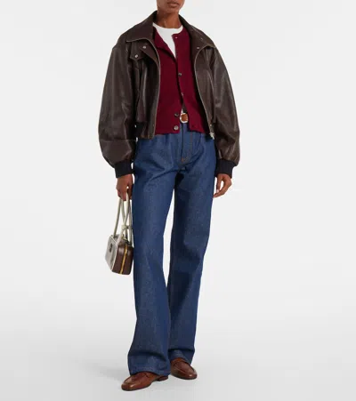 Ami Alexandre Mattiussi Wide Leg Denim Trousers Featuring Pockets In Blue