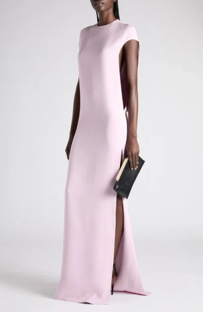 Tom Ford Stretch Silk Georgette Evening Gown In Pink