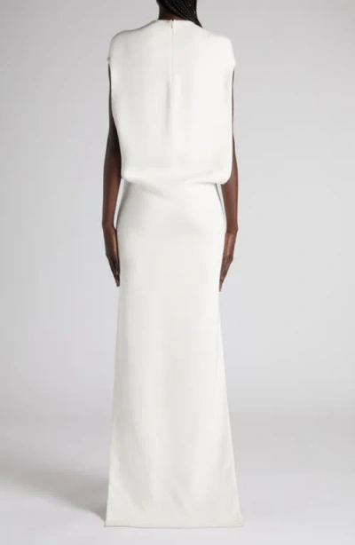 Tom Ford Sleeveless Round-neck Maxi Day Dress In White