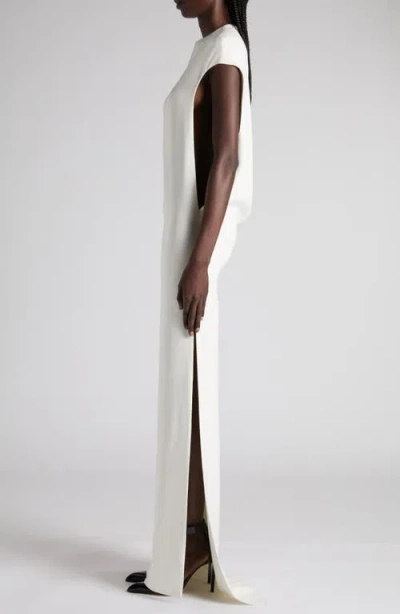 Tom Ford Sleeveless Round-neck Maxi Day Dress In White