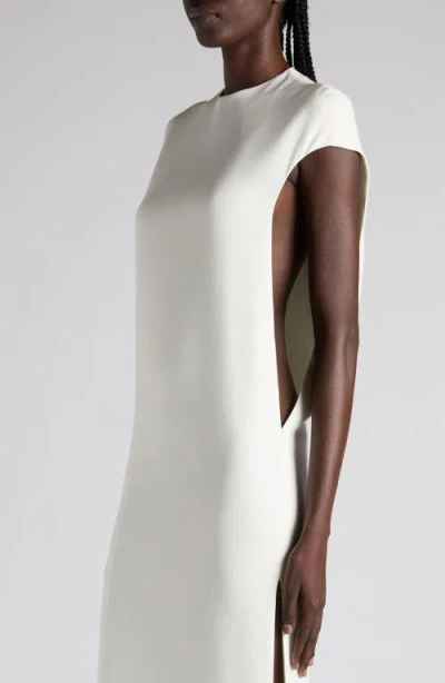 Tom Ford Sleeveless Round-neck Maxi Day Dress In White