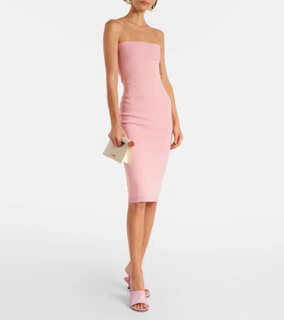 Jacquemus Round Square Chain Strap Clutch Bag In Sand