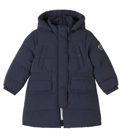 Bonpoint Jorgie Parka Coat In Blue