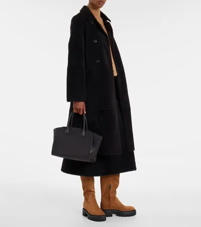 Hogan Chunky Sole Round Toe Ankle Boots In Brown