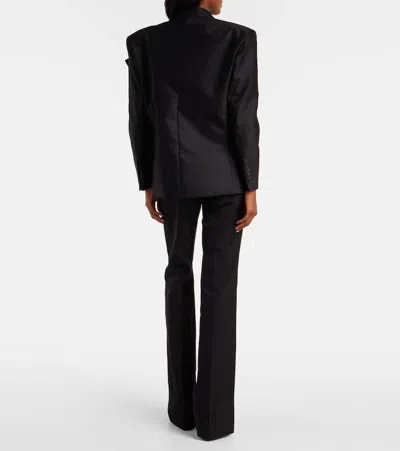 花卉贴花棉质西装式外套