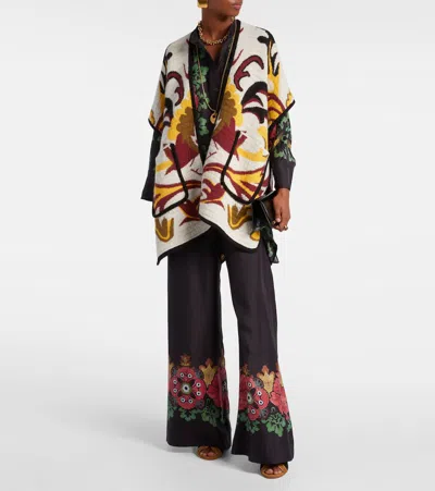 La Doublej In My Power Patterned Cape In Multi