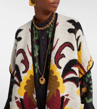 La Doublej In My Power Patterned Cape In Multi