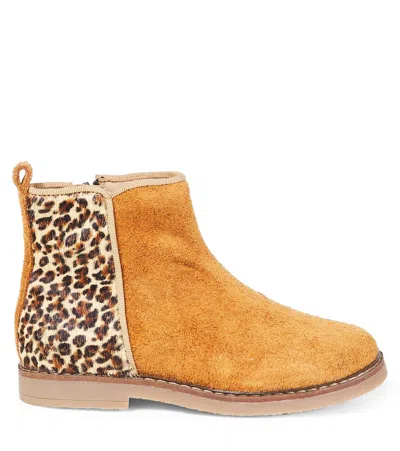 Pom D'api Trip Back Suede Ankle Boots In Orange