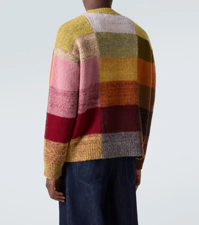 Dries Van Noten Marti Crew Neck Knite With Check Motif Knitwear Multicolor In Multi