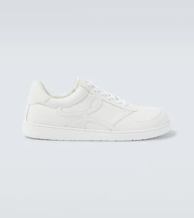 Loewe Jambo Sneaker In Soft Grained Calfskin Sneakers White In White
