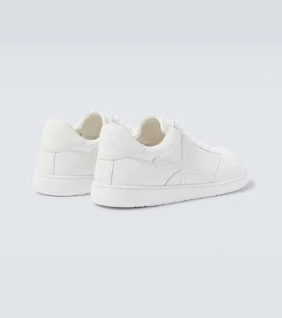 Loewe Jambo Sneaker In Soft Grained Calfskin Sneakers White In White