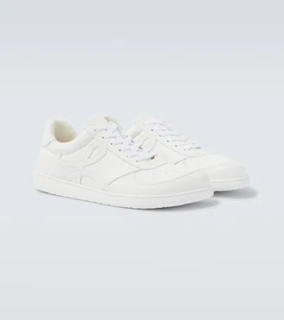 Loewe Jambo Sneaker In Soft Grained Calfskin Sneakers White In White