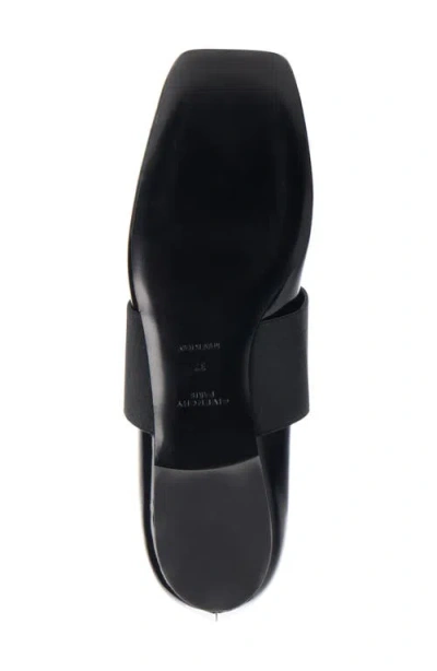 Givenchy Sliced Square Label Patent Leather Ballerina Flats In Black