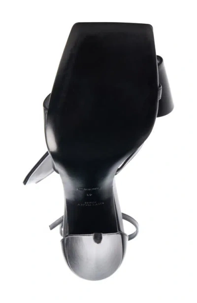 Givenchy Sliced Square Heeled Sandals In Leather In Black