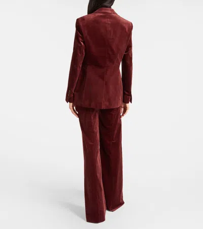 Dorothee Schumacher Twisted Structure Corduroy Blazer In Red