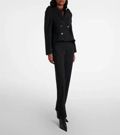 Alexander Mcqueen Leather Ankle Boots In Black