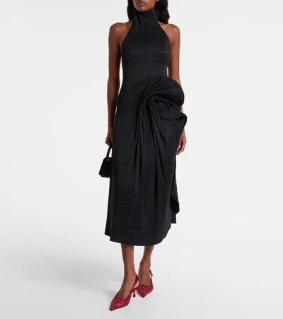 Jimmy Choo Amel 50 Crystal-embellished Mesh And Satin Slingback Pumps In Red