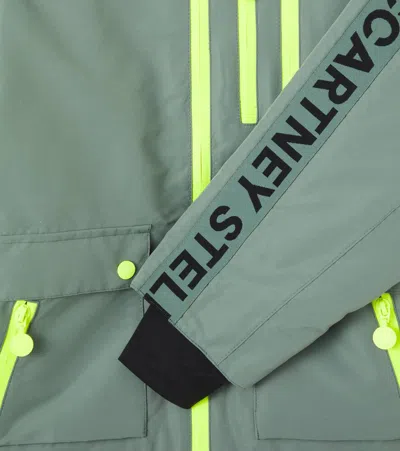 Stella Mccartney Printed Ski Jacket In Green