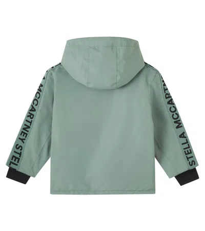 Stella Mccartney Printed Ski Jacket In Green