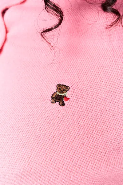Danielle Guizio Ny June Relaxed Wool Cardigan In Pink
