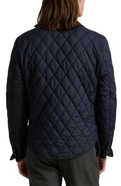 Polo Ralph Lauren Beaton Quilted Water-repellant Snap-front Jacket In Blue