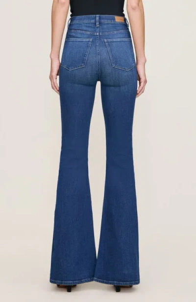 Dl1961 Rachel High Rise Flare Jeans In Santa Monica In Blue