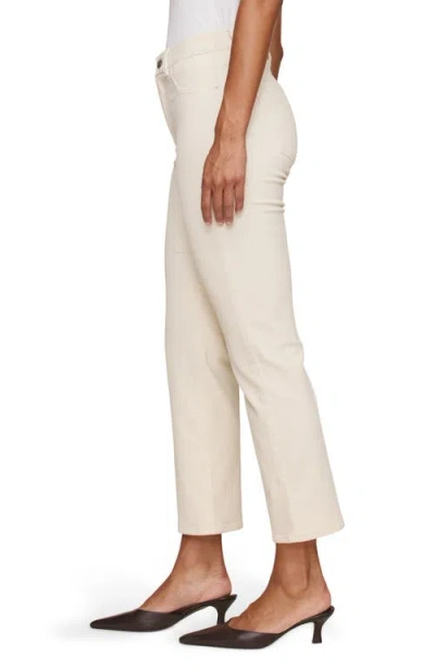 Dl1961 Bridget Instasculpt Raw Hem Ankle Bootcut Jeans In White