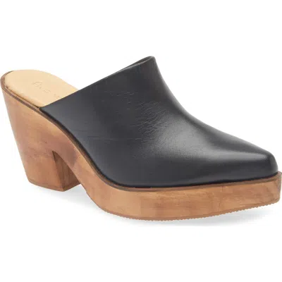 Cordani Pointed Toe Platform Mule In Blue